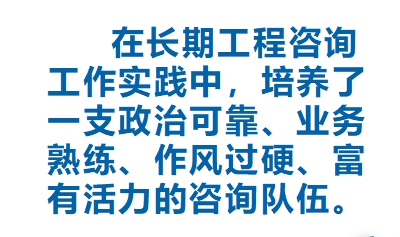 政治可靠、業務熟練、作風過硬、富有活力的咨詢隊伍